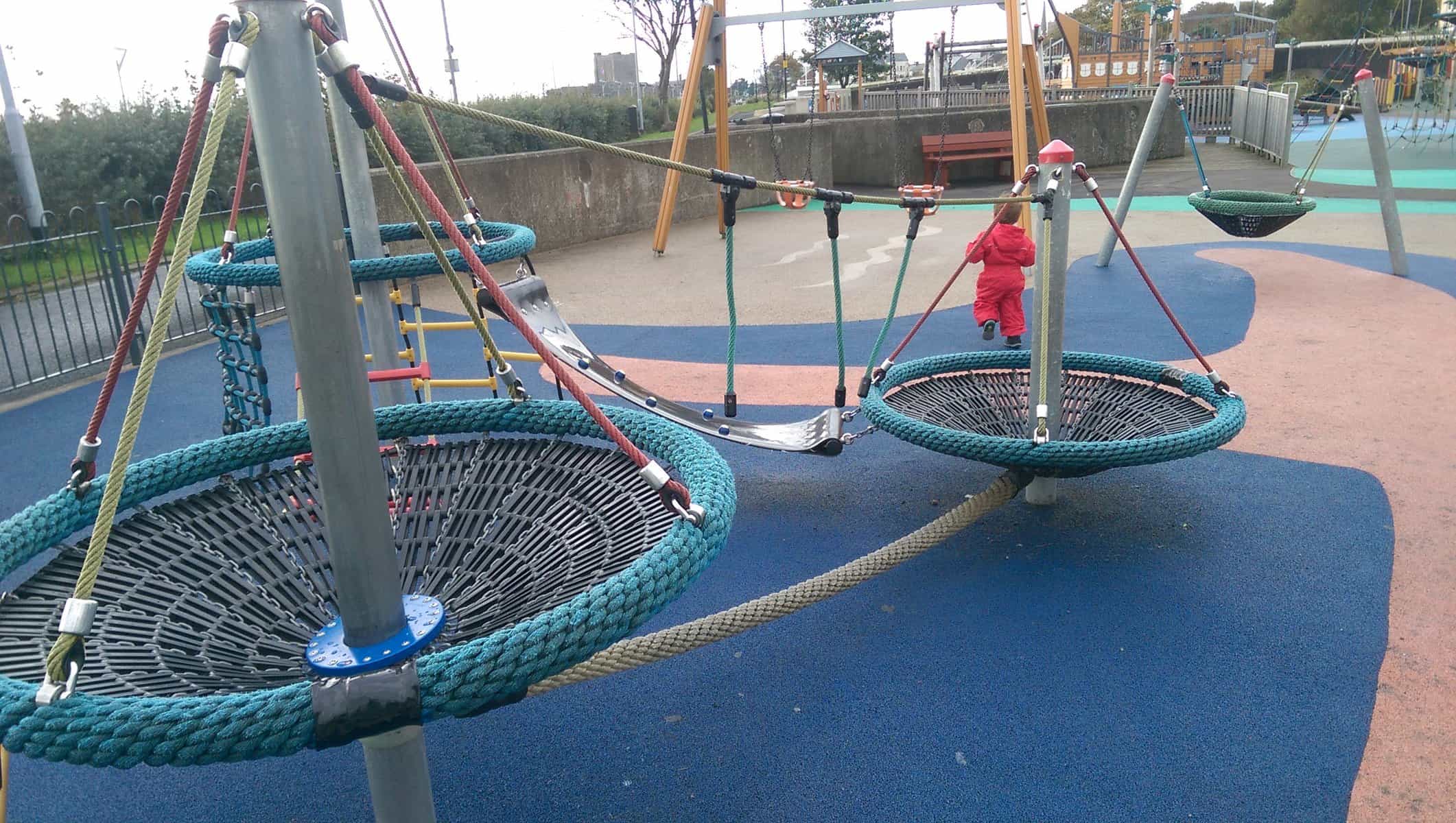 Climbing Structure at Marine gardens play park, Carrickfergus